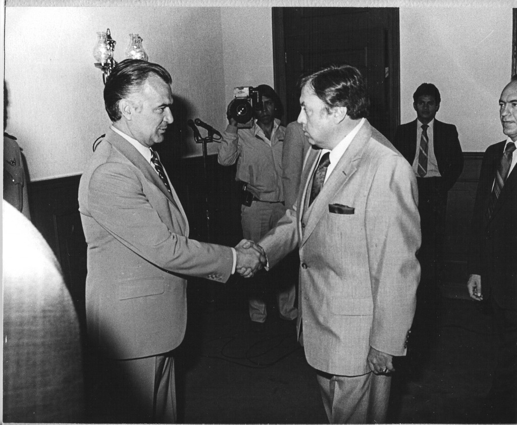 ex Presidente Miguel de la Madrid (82-88) y Luis Ariel Ramos